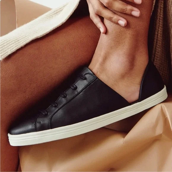 Freda Salvador Eda D’Orsay black leather sneakers - Picture 2 of 15